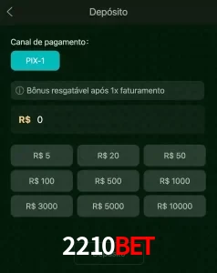 deposits 2210BET